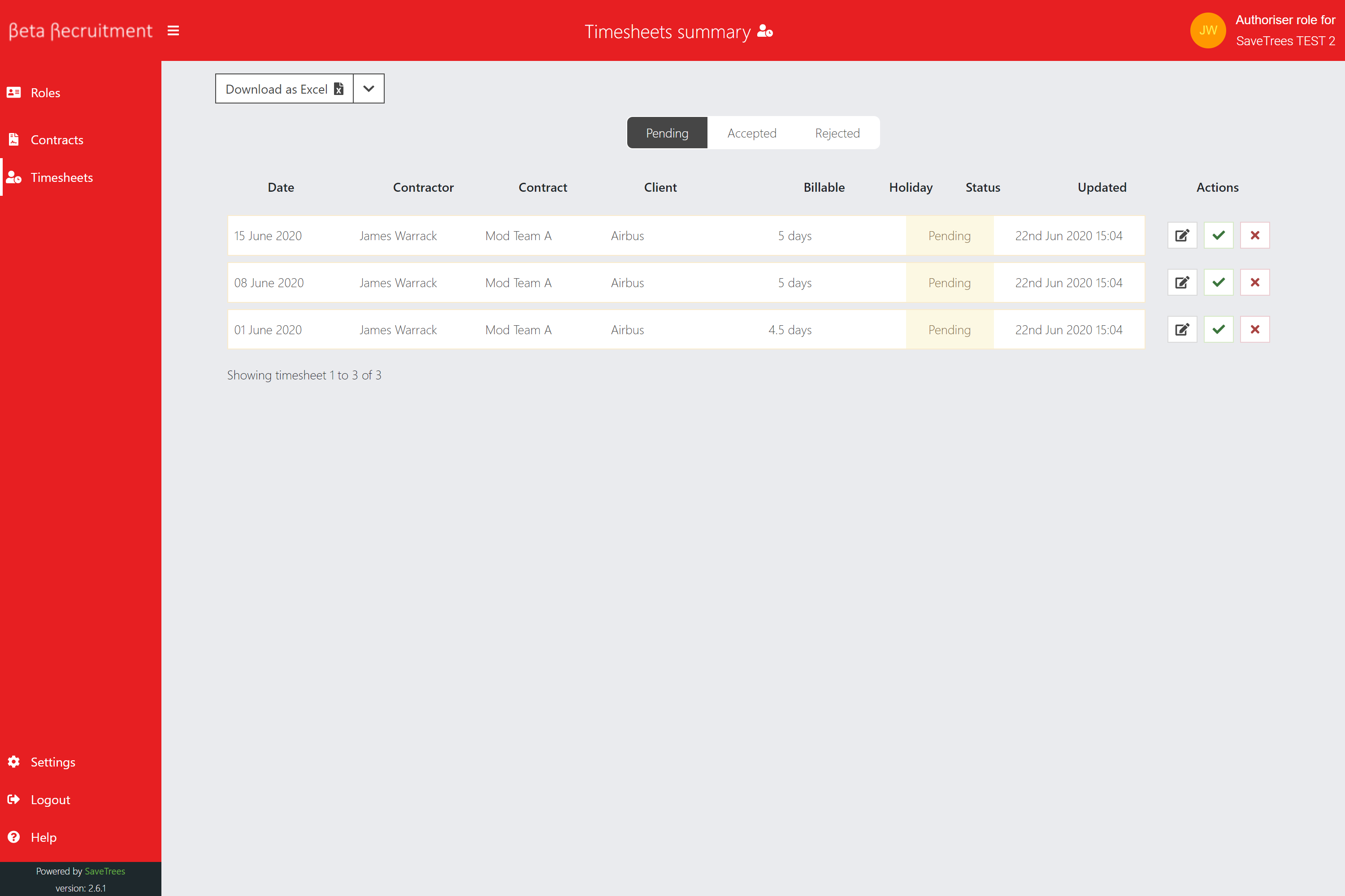 Branded log in page red