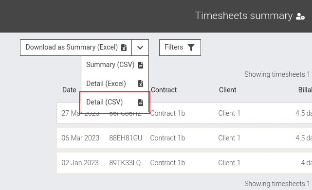 Detailed Timesheet Excel download