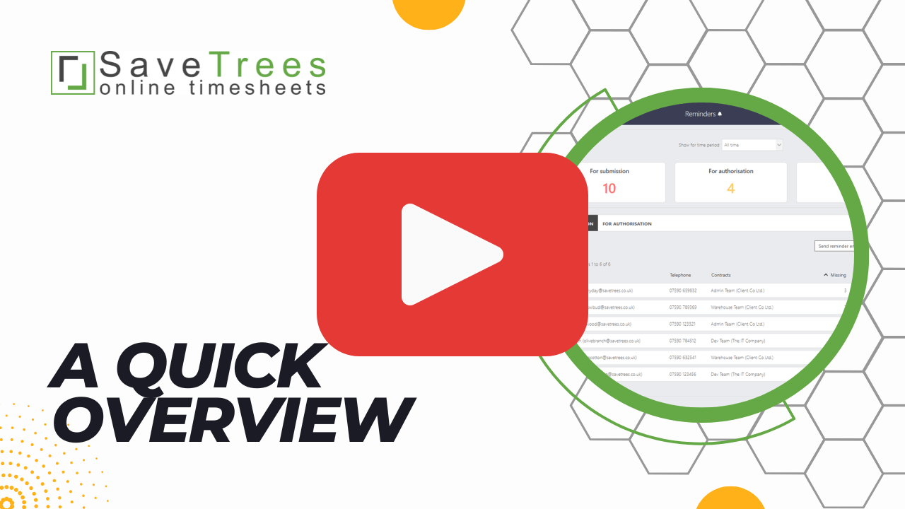 SaveTrees - Online Timesheets for Recruitment Agencies