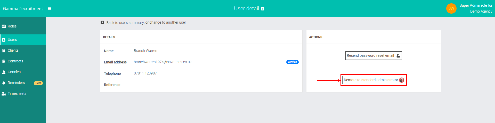 How to make a user an agency administrator