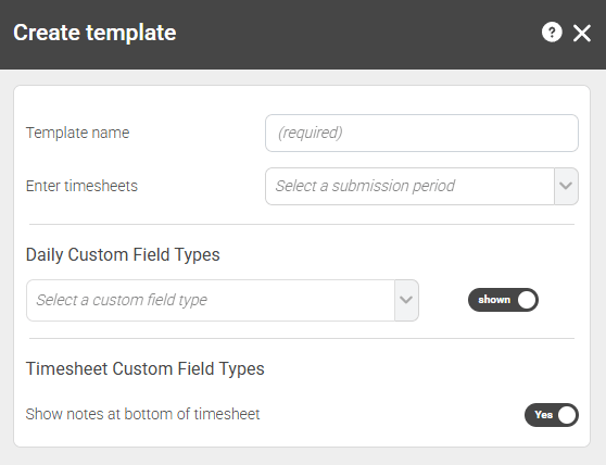 Create template screenshot