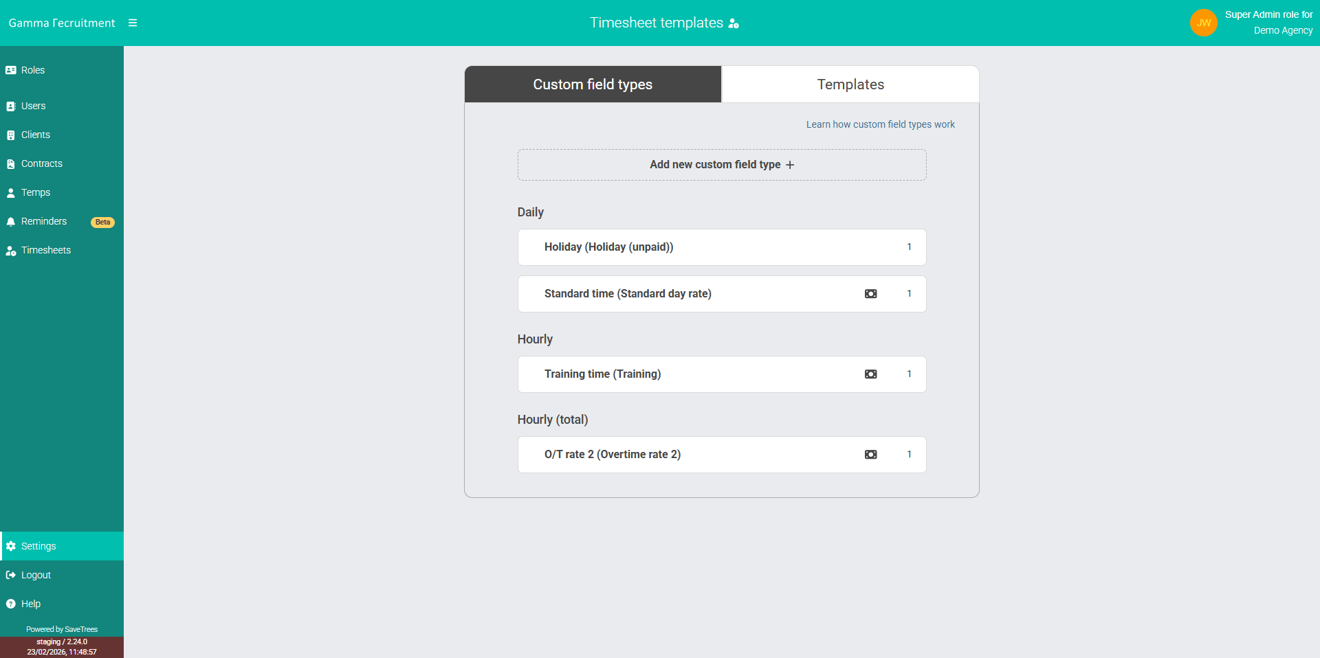 IT Contractors - Make the Custom Field Types