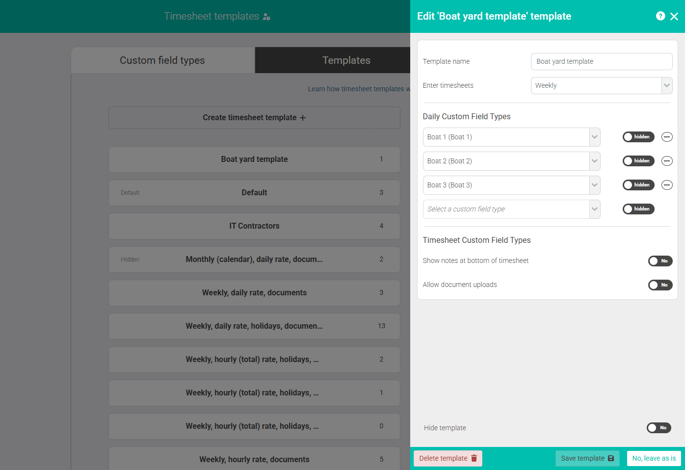 Building the Boatyard Template screenshot