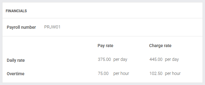 Pay and bill rates